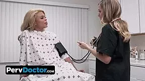 doctor and nurse fingering and fucking babe during exam 😏