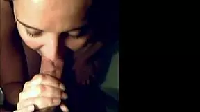 submissive amateur slut sucks fat cock pov