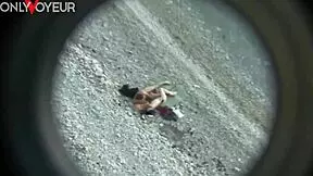 Beach Voyeur Wonders if Fresh Sperm Feels Like Sunblock Cream on Skin