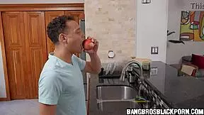 johnny can't resist his hot black stepsis's perfect butt teasing him all day