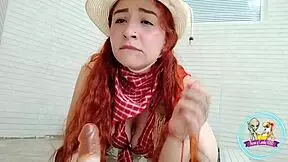 rica vaquera rides her big toy for tasty bounces