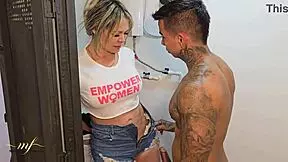 Watch the stepson creampie his stepmom's tight pussy? Monique Fuentes begs for it.