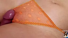 rub your panty pussy till creamy cum?
