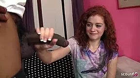 real redhead ginger teen alice green pick up for interracial black monster cock fuck