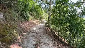 Outdoor sex in a park with a beautiful Latina amateur