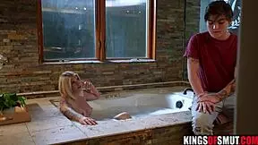 Yo, stepmom begged for a hot creampie today!