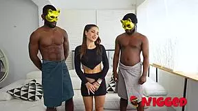 Rubi Cosmo Scared At First Interracial Threesome