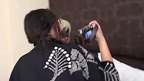 Busty Asian Hot Blonde Lesbians Photoshoot