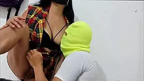 Pretty latina bodybuilder neighbor makes me cum inside her in roleplay.