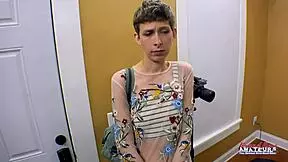 skinny hottie unity rubs pussy and sucks hard dick for hot cumshot