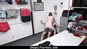 teen suspect resists strip search in shoplifter sex garage