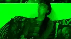 Beth, That Sexy Goth Domina Smoking In Green Light Looks So Kinky! 🔥