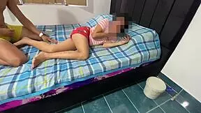 Ay padrastro no seas tan atrevido solo era un inocente masaje y ya me estas quitando la ropa