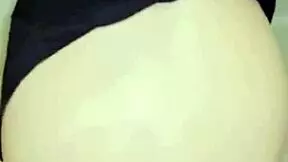 So, Amoosina cums on white ass in airport WC while girlfriend bends over.