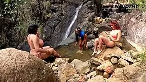 i masturbate while watching my bisexual friends, a black latina lesbian bbw trio, have sex outdoors with muff diving. they engage in a wild 3some.