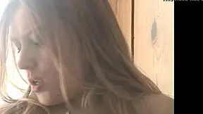 Is Katrina's pussy wet in the kitchen?