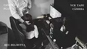 hidden camera shows boss giving secretary a massage, will wife find out?