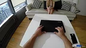 Is This Spy POV Watching Hollie Mack Get Her Shaved Pussy Fucked In Every Position?