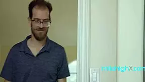 My Husband Is All Bark, I Bite! Asian Milf Strapon Slams Busty Maid