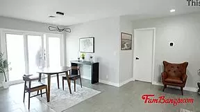 step mom uses tongue while teen watches quietly