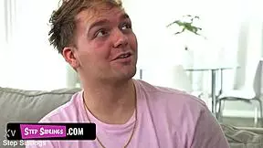 the double candy stepsiblings trailer with taboo kissing and riding.