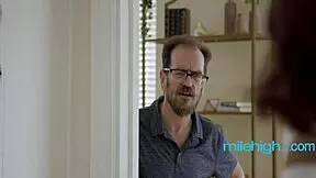 My Husband Is All Bark, I Bite! Asian Milf Strapon Slams Busty Maid