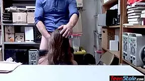 Petite Teen Shoplifter Fucked Her Way Out Of Trouble!