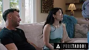 Pure Taboo: Shocked Lulu Chu discovers neighbors' bdsm sex tape - Seth Gamble & Kimmy Kimm