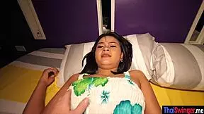 Real amateur thai wife breeding fuck pov style
