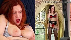 British redhead feels intense pleasure sucking and swallowing cum