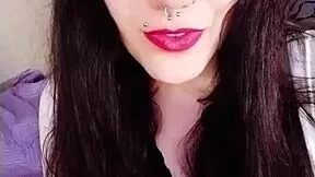 yo, check this hot brunette backstage in her sexy uniform with long hair