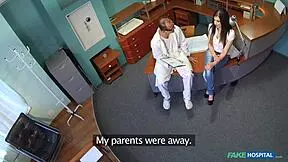 i'm a virgin teen in fake hospital getting fucked by doctor for first time