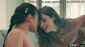 Teen answers the door with a strapon to surprise the delivery girl