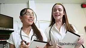 Hospital Room Foursome Erupts with Naughty Doctors and Teen 18+ Patient in Wild Action