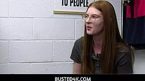 Busted4k - Long Time Employee Jane Rogers Caught by Officer Billy Boston