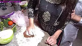 Indian Mother-In-Law Gets Creampie In Kitchen