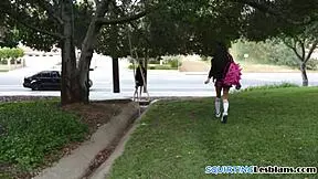 lesbian milf scissors gently with stepteen, feeling intense pleasure