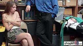 petite brunette teen 18+ caught fucking monster cock at office