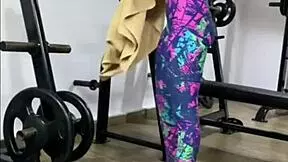 While training at the gym, I decide to surprise her with intensity.