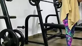 While training at the gym, I decide to surprise her with intensity.