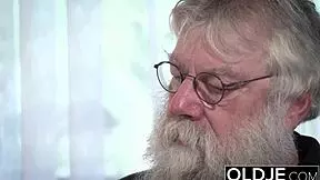 hey grandpa, wanna pound my young tight pussy while i ride your old cock?