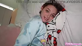 Daddy Teases Young Girl With Monster Cock And Deepthroat