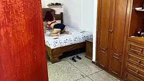 My beautiful stepdaughter gives an erotic dance performance