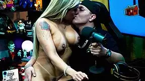 Ruan Kisses Bruna Lambertini, She Sits Naked on His Lap, Cock Rises in Outdoor Podcast