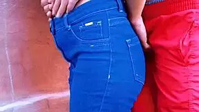 Hot maid enjoys anal sex outdoors in the backyard garden