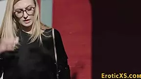 can you believe this blonde babe masturbates so hardcore, fingering her pussy until she cums?