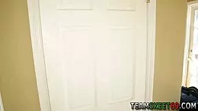 why does babysitter let old perv jizz on her face tonight?