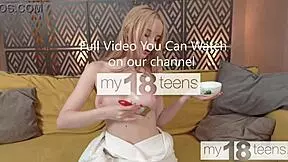 My18Teens - Adorable Polly Yangs Shows Perfect Natural Boobs in Solo Play