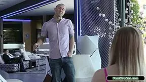 18yo stepsis sucks stepbro's monster cock deepthroat to get the car