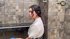 Threesome with My Friend and a Slutty Prepaid Girl—Wow, Hear Her Moan While Riding That Big Cock!